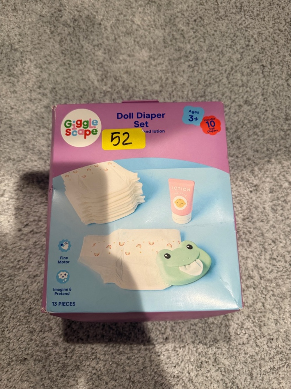 Target Giggle Scape Doll Diaper Set - Pink, Blue, White, Green